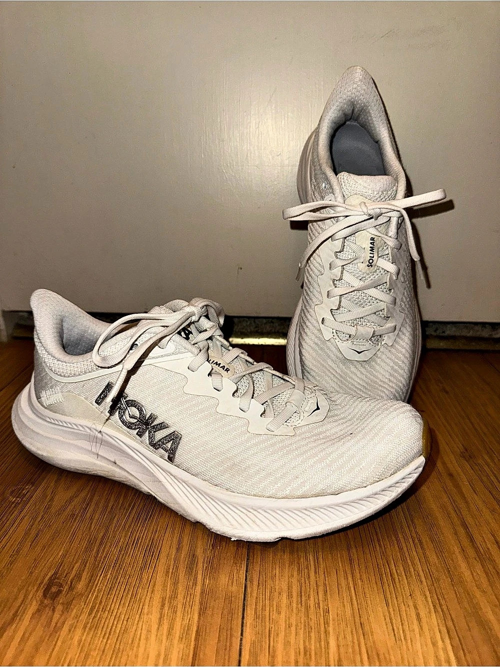 HOKA Solimar Women’s Size 8 White Running Walking Shoes 1123075